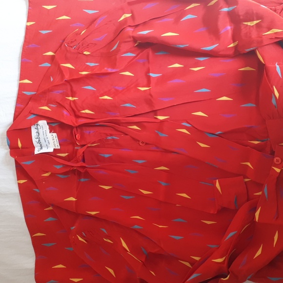 Vintage DVF Tie-Neck Silk Dress - Picture 9 of 12